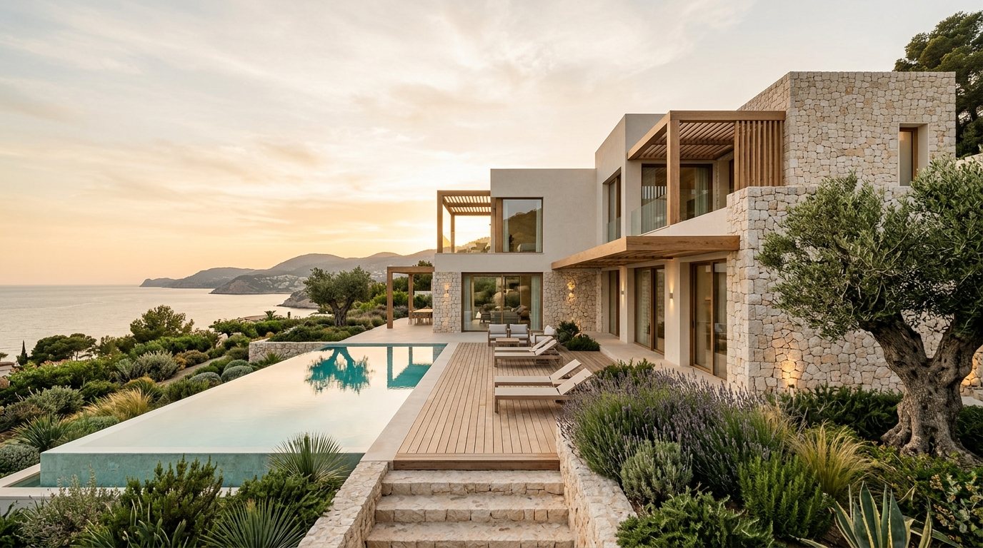 Arquitectura mediterránea contemporánea Segura Palomar en Costa Blanca